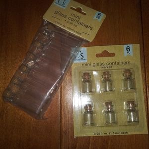 Crafters Square mini glass containers